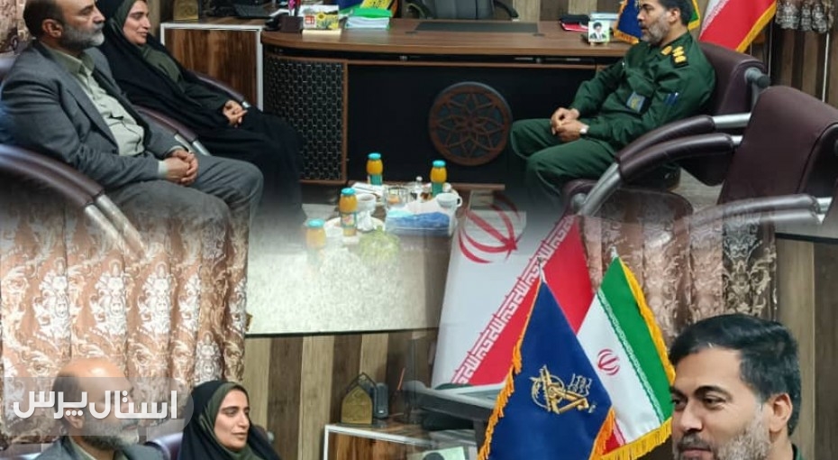 دیدار فرمانده ناحیه مقاومت نیکشهر با مدیر آموزش و پرورش
