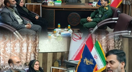 دیدار فرمانده ناحیه مقاومت نیکشهر با مدیر آموزش و پرورش