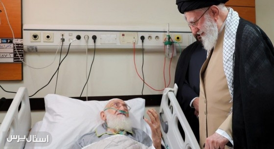 عیادت رهبر انقلاب از حضرت آیت‌الله نوری همدانی