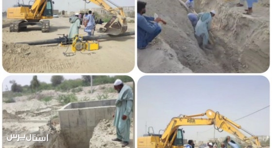 اتمام عملیات خط انتقال آب به روستاهای چابهار