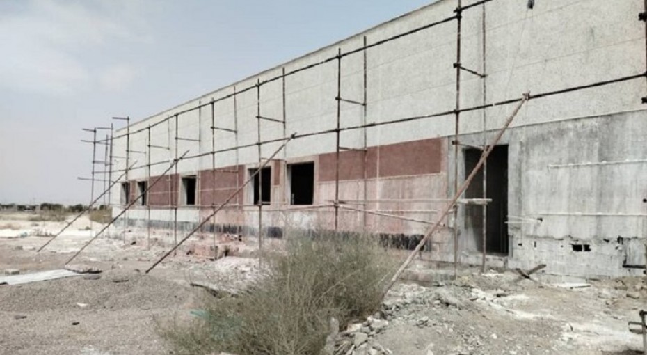 پیشرفت ۷۵ درصدی بیمارستان بخش پلان در چابهار