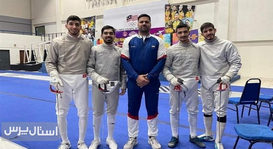 شمشیربازان جوان ایران روی سکوی آسیا