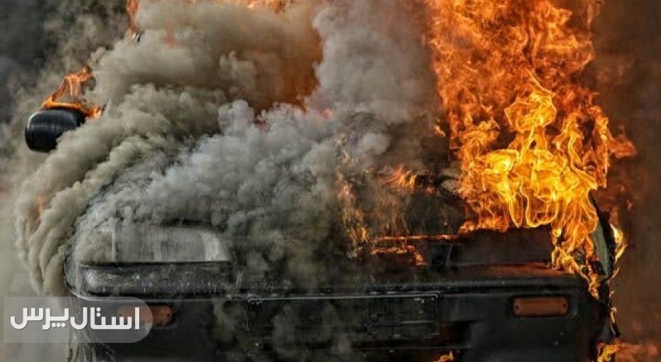 واژگونی و آتش سوزی یک سواری در محور نیکشهر - ایرانشهر جان ۳نفر را گرفت